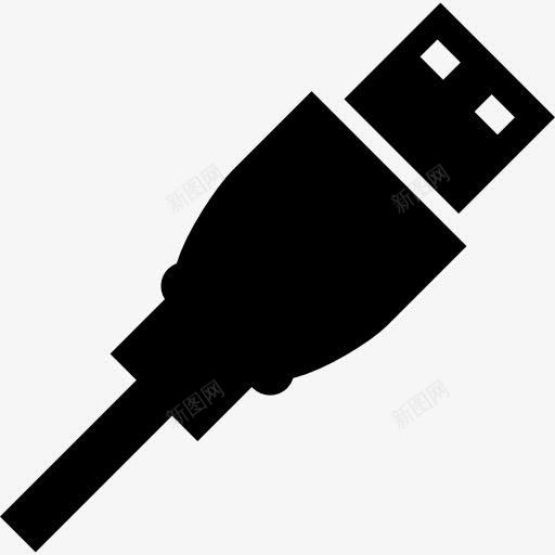 USB插头图标png_新图网 https://ixintu.com USB插头 剪影 工具和用具 插头 电脑和媒体 连接 连接器