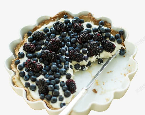蓝莓酸奶蛋糕png免抠素材_新图网 https://ixintu.com 下午茶 产品实物 杯子蛋糕 甜品 美味 美食 蓝莓 酸奶