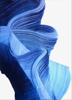 抽象装饰画框蓝色条纹水墨高清图片