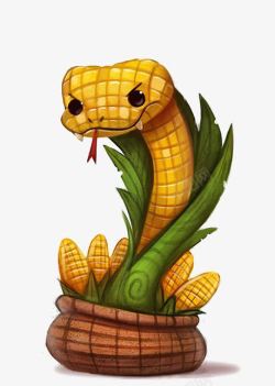 玉米蛇卡通玉米蛇高清图片