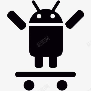 Android在滑板两手臂图标图标