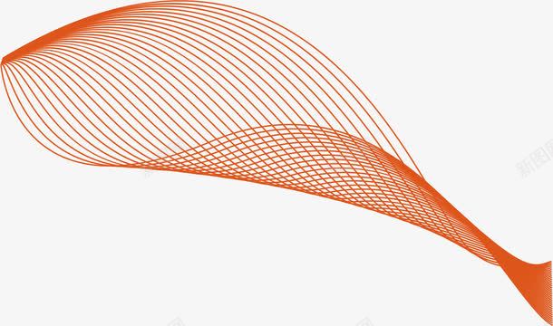 橙色网格线条片png免抠素材_新图网 https://ixintu.com 橙色网格 线条元素 线条素材 网格线条