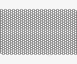 创意不锈钢围栏精美六边形规则排列铁丝网格高清图片