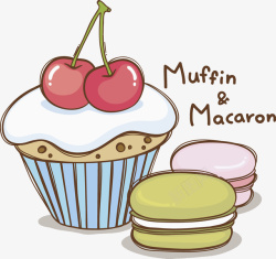 我爱你英文字体蛋糕粉色的马卡龙高清图片