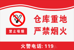 安全标语模板禁止烟火素材
