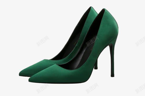 绿色的高跟鞋png免抠素材_新图网 https://ixintu.com 女鞋 绿色 鞋 高跟鞋