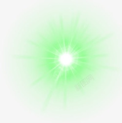 绿色闪耀光线七夕素材