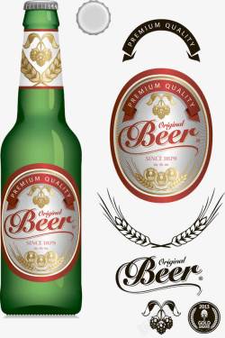 英国啤酒标贴啤酒酒瓶与标贴高清图片