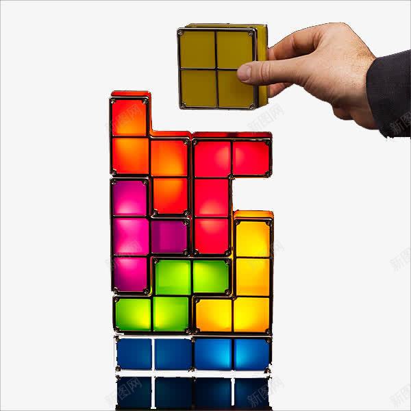 俄罗斯方块png免抠素材_新图网 https://ixintu.com 俄罗斯方块 几何 创意图 彩色 彩色几何 方块