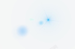 点缀物元素蓝色光点缀效果高清图片