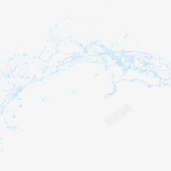水喷溅效果元素液体喷洒的水高清图片