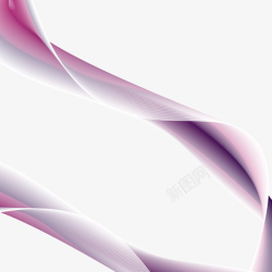 打底紫色丝带彩带矢量图高清图片