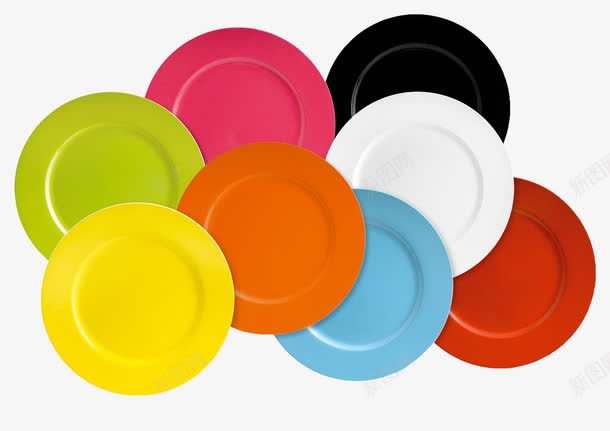 彩色干净的瓷餐盘png免抠素材_新图网 https://ixintu.com 一叠盘子 几何圆 堆叠 彩色 瓷器 瓷盘 碗碟 餐具 餐盘