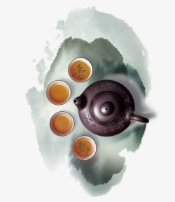 中国风茶叶茶文化茶具素材