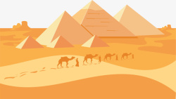 埃及埃及旅游沙漠骆驼矢量图高清图片