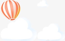 浜槗白云氢气球高清图片