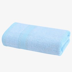 蓝布浴巾蓝色毛巾家纺高清图片