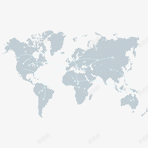 世界地图矢量图eps免抠素材_新图网 https://ixintu.com 世界 世界地图轮廓 地图 矢量图 色块