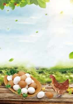 绿色产品绿色食品农家土特产海报背景模板高清图片