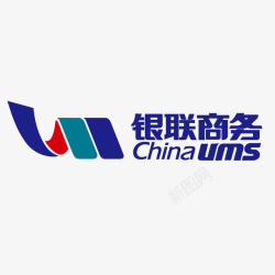 扁平商标蓝色银联商务logo标识矢量图图标高清图片