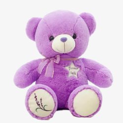 紫色熊紫色薰衣草熊高清图片