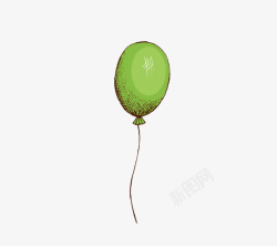 绿色气球素材
