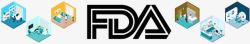 俏皮可爱创意企业FDA认证标志素材