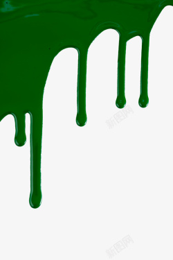 绿色涂料绿色手绘滴落油漆高清图片