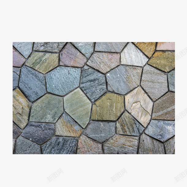 彩色石板地面png免抠素材_新图网 https://ixintu.com 不规则图案 彩色 文艺 石块 石板 石板地面