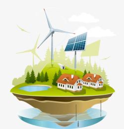 绿色新能源新能源绿色建筑高清图片