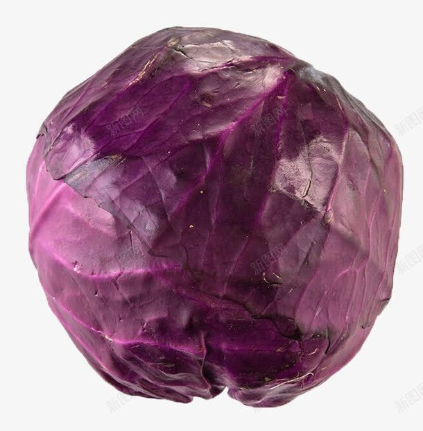 大颗紫甘蓝png免抠素材_新图网 https://ixintu.com 产品实物 大颗 有机 紫甘蓝 紫色 绿色 蔬菜
