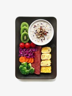 食材搭配健康的健身餐高清图片