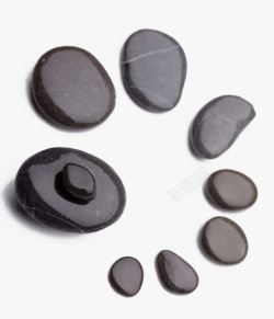 黑色鹅卵石石头高清图片
