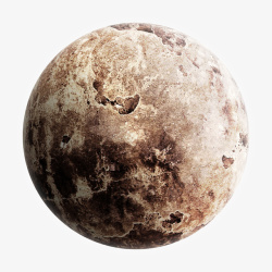 立体星球手绘圆形月球图高清图片