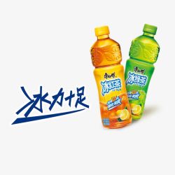 康师傅茶饮料冰红茶高清图片