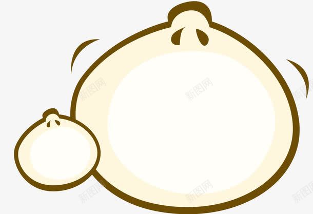 卡通小包子png免抠素材_新图网 https://ixintu.com 包子 吃的 白色的馒头 面食 食品 食物 馒头