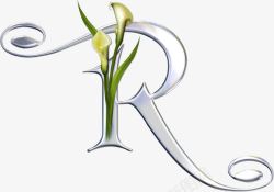 字母R艺术字母高清图片
