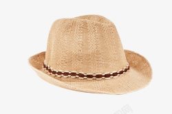 夏季草帽卷边帽子高清图片