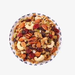 盘装蓝莓产品实物营养水果燕麦片高清图片
