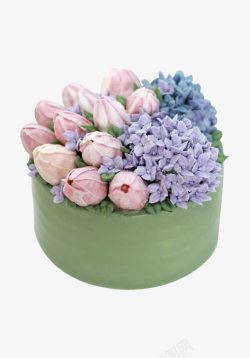 韩式蛋糕韩式裱花蛋糕高清图片