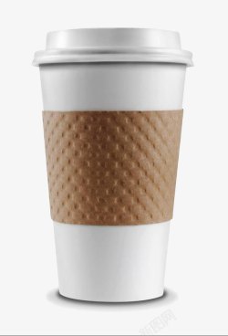 咖啡杯实物一次性咖啡杯高清图片