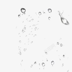 干净的水滴透明的小水珠高清图片