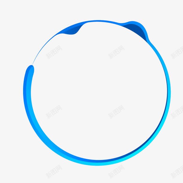 蓝色圈圈png免抠素材_新图网 https://ixintu.com 圈圈 蓝色 边框