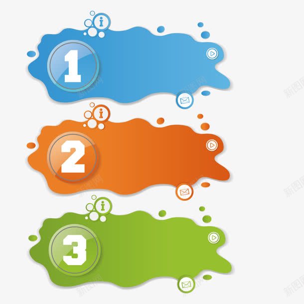 水渍对话框png免抠素材_新图网 https://ixintu.com 对话框 数字 水渍