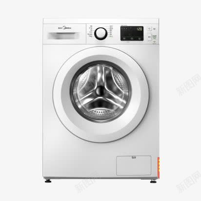 美的滚筒洗衣机MG80png免抠素材_新图网 https://ixintu.com 产品实物 全自动 变频 智能 洗衣机 滚筒 美的