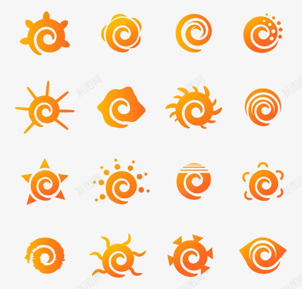 太阳标志模板元素图标png_新图网 https://ixintu.com logo在线生成 logo设计图案 图案 太阳图案 太阳标志 太阳矢量图 太阳设计 辅助 辅助元素 辅助图案