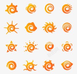 太阳标志模板元素图标图标
