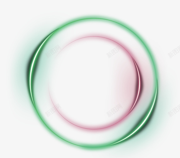 绿色圆圈光效效果元素png免抠素材_新图网 https://ixintu.com 光效 光环 免抠PNG 圆圈 效果元素 绿色