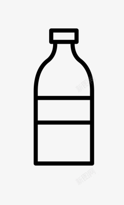 一个瓶子瓶子简图图标高清图片