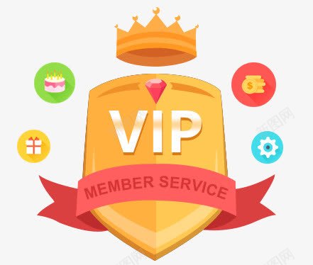 VIP会员图标png_新图网 https://ixintu.com vip 会员 图标 设计